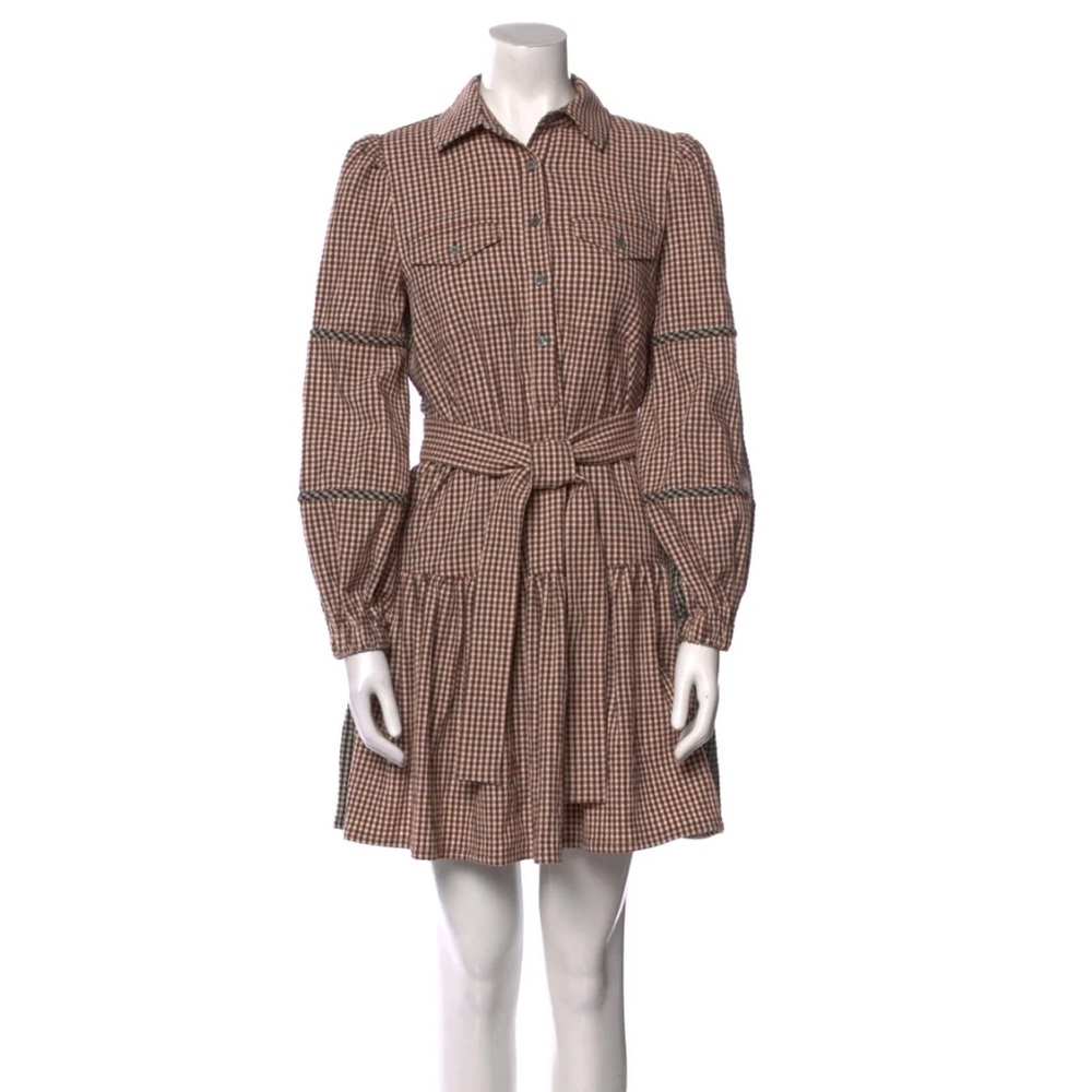 Elegant Plaid Long Sleeve Dress